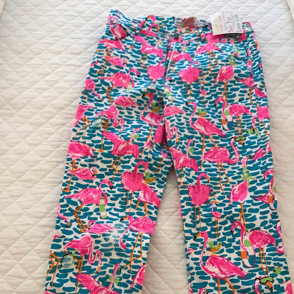 Gretchen Scott flamingo pants